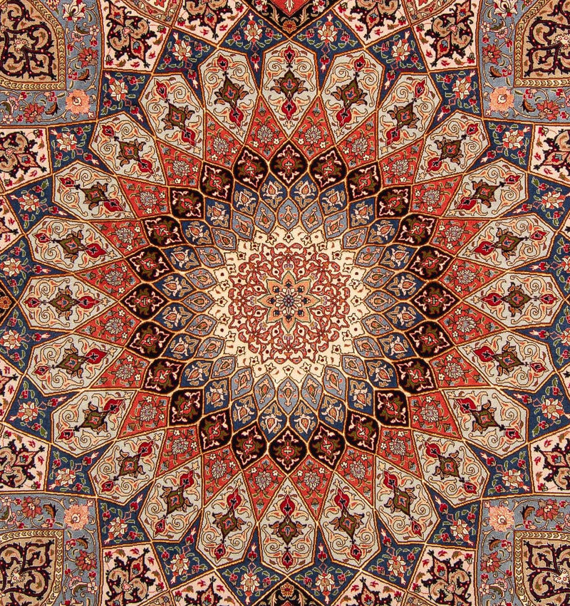 Persisk tæppe - Tabriz - Royal - 252 x 205 cm - flerfarvet