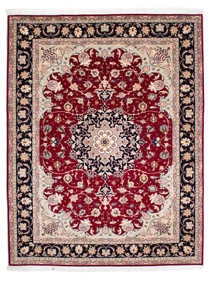 Persisk tæppe - Tabriz - Royal - 240 x 172 cm - mørkerød