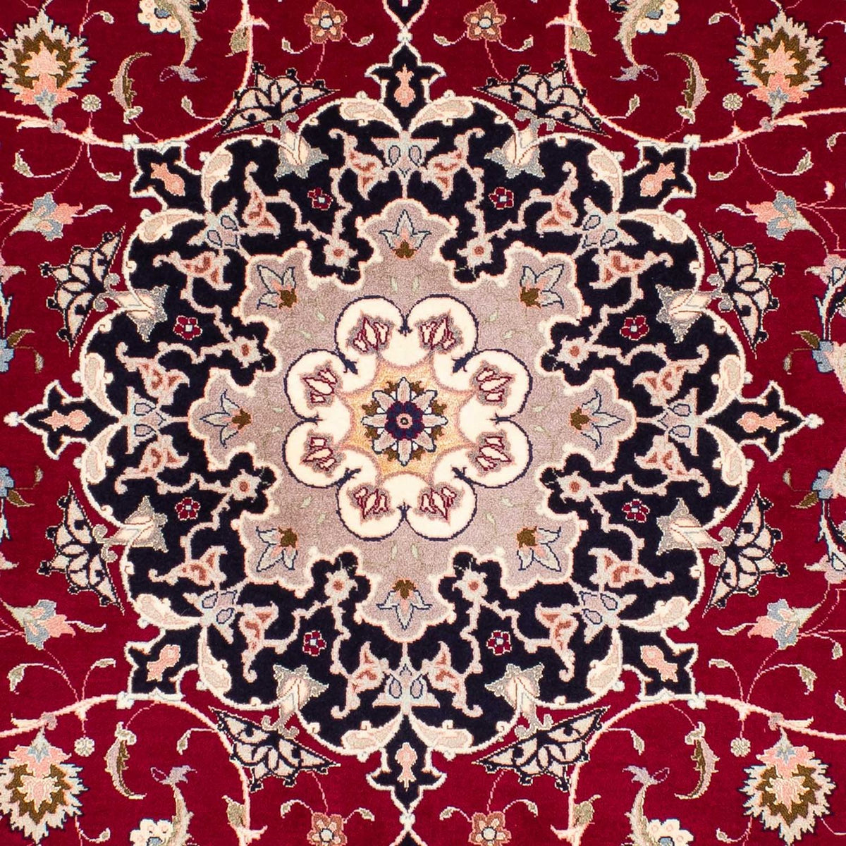 Persisk tæppe - Tabriz - Royal - 236 x 178 cm - mørkerød