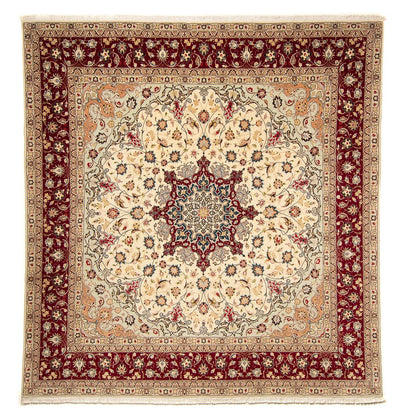 Tabriz - 50 Raj Tæppe 252x258cm - Persisk tæppe