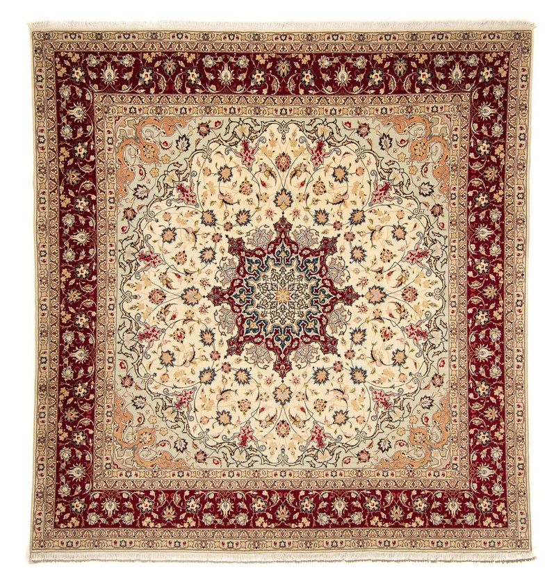 Persisk tæppe - Tabriz - Royal firkantet  - 258 x 252 cm - beige
