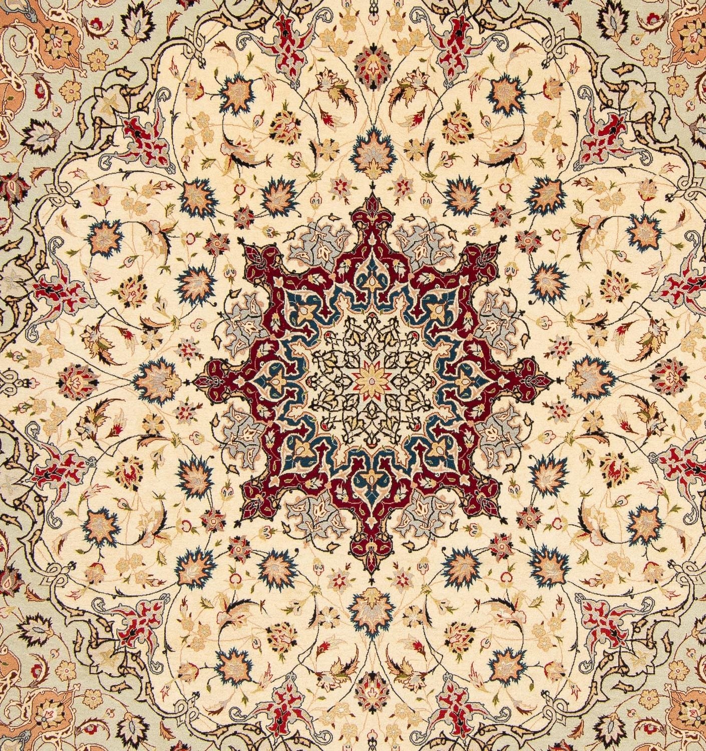 Persisk tæppe - Tabriz - Royal firkantet  - 258 x 252 cm - beige