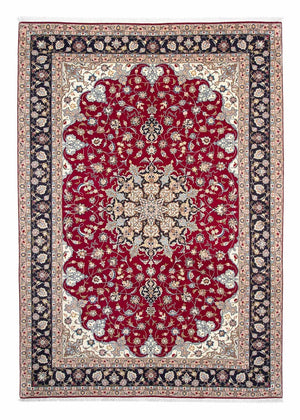 Persisk tæppe - Tabriz - Royal - 305 x 204 cm - mørkerød