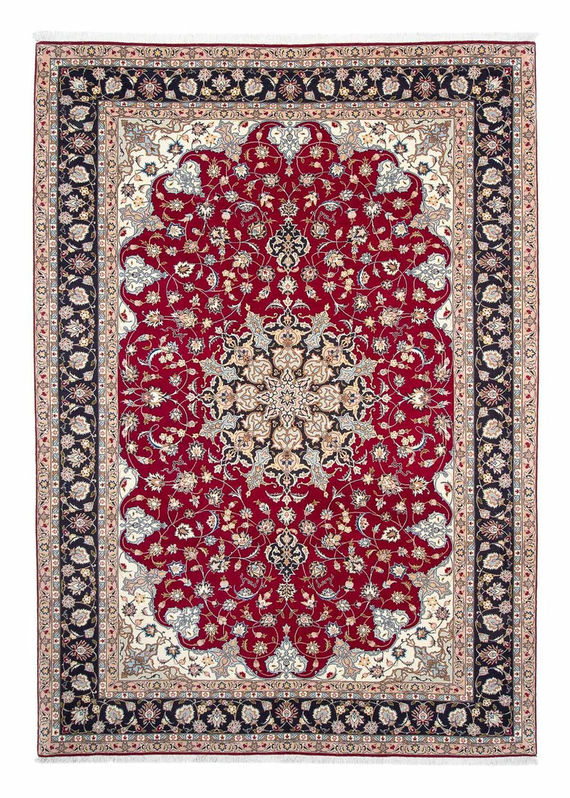 Persisk tæppe - Tabriz - Royal - 305 x 204 cm - mørkerød