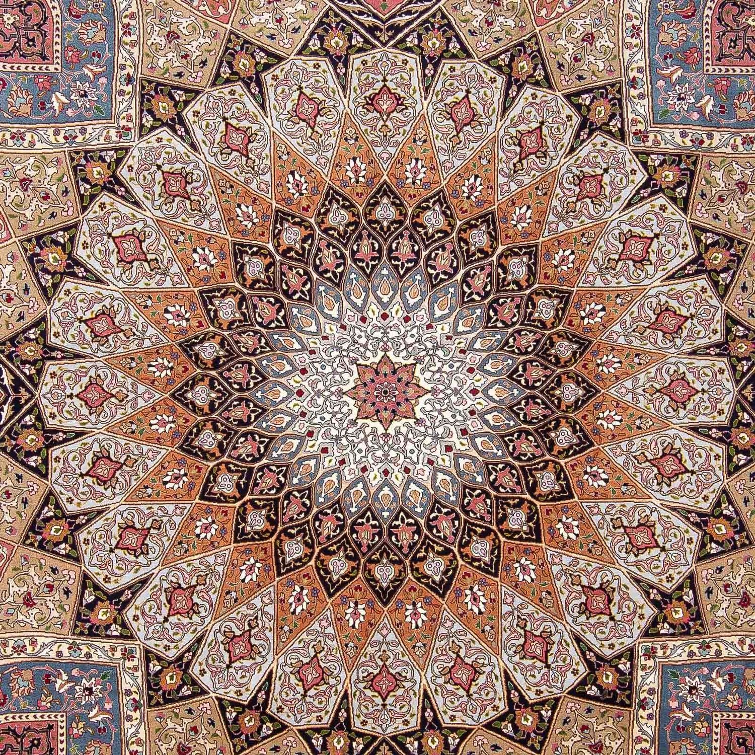 Persisk tæppe - Tabriz - Royal - 302 x 254 cm - flerfarvet