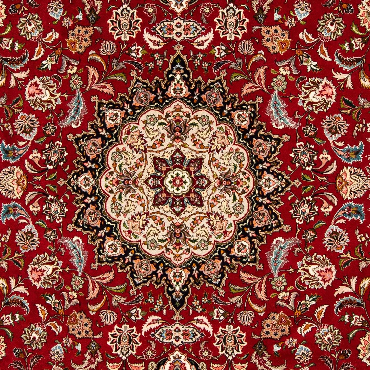 Persisk tæppe - Tabriz - Royal - 316 x 206 cm - mørkerød