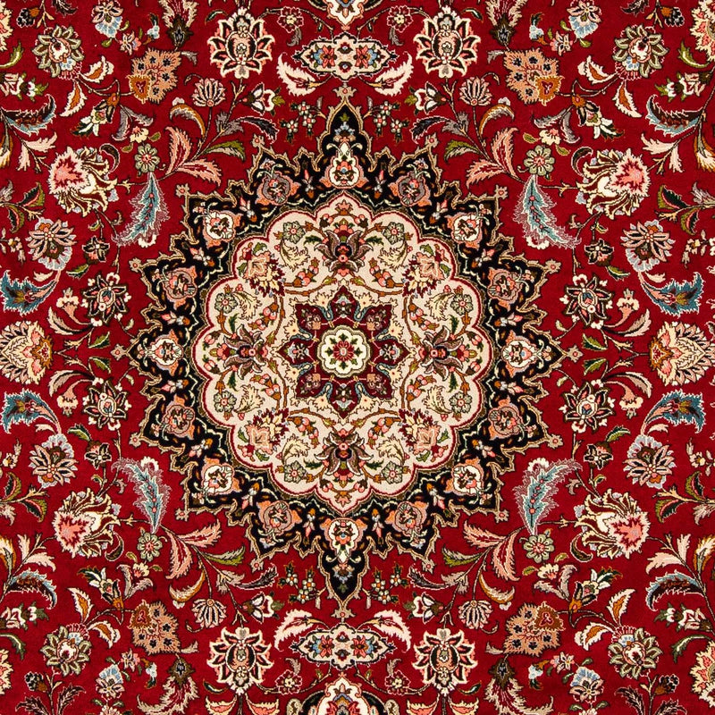 Persisk tæppe - Tabriz - Royal - 316 x 206 cm - mørkerød