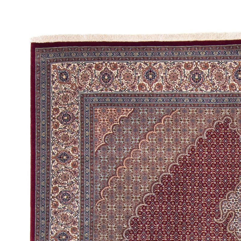 Persisk tæppe - Tabriz - 300 x 198 cm - mørkerød