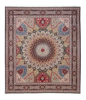Persisk tæppe - Tabriz - Royal - 305 x 258 cm - flerfarvet