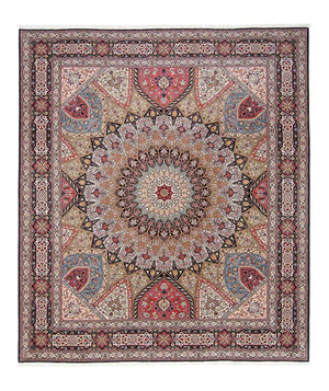 Persisk tæppe - Tabriz - Royal - 297 x 253 cm - flerfarvet