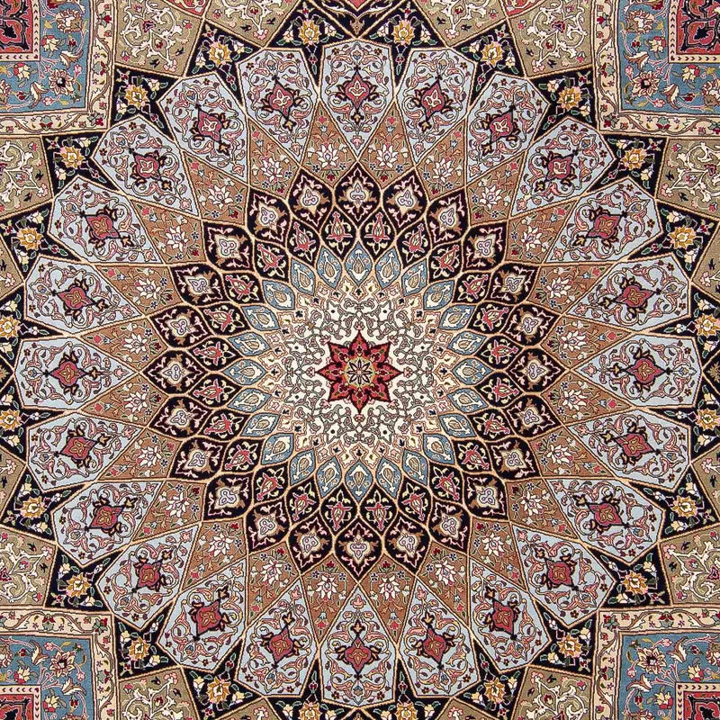 Persisk tæppe - Tabriz - Royal - 297 x 253 cm - flerfarvet