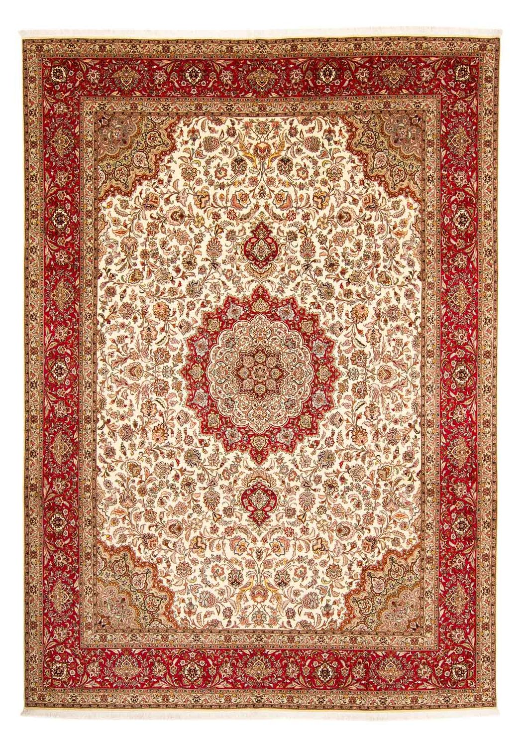 Persisk tæppe - Tabriz - Royal - 415 x 306 cm - lys brun