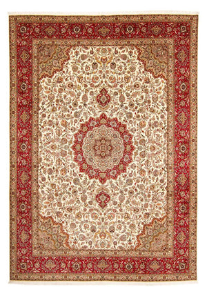 Persisk tæppe - Tabriz - Royal - 415 x 306 cm - lys brun
