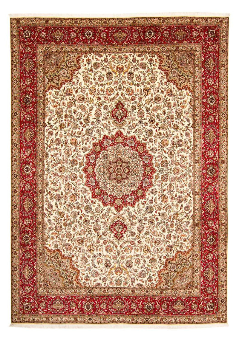 Persisk tæppe - Tabriz - Royal - 415 x 306 cm - lys brun