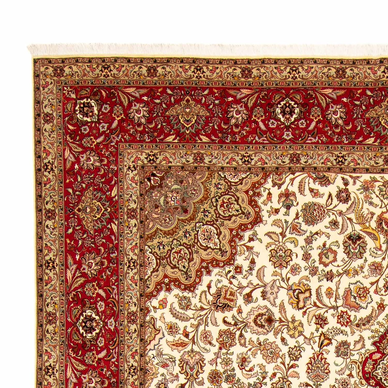 Persisk tæppe - Tabriz - Royal - 415 x 306 cm - lys brun