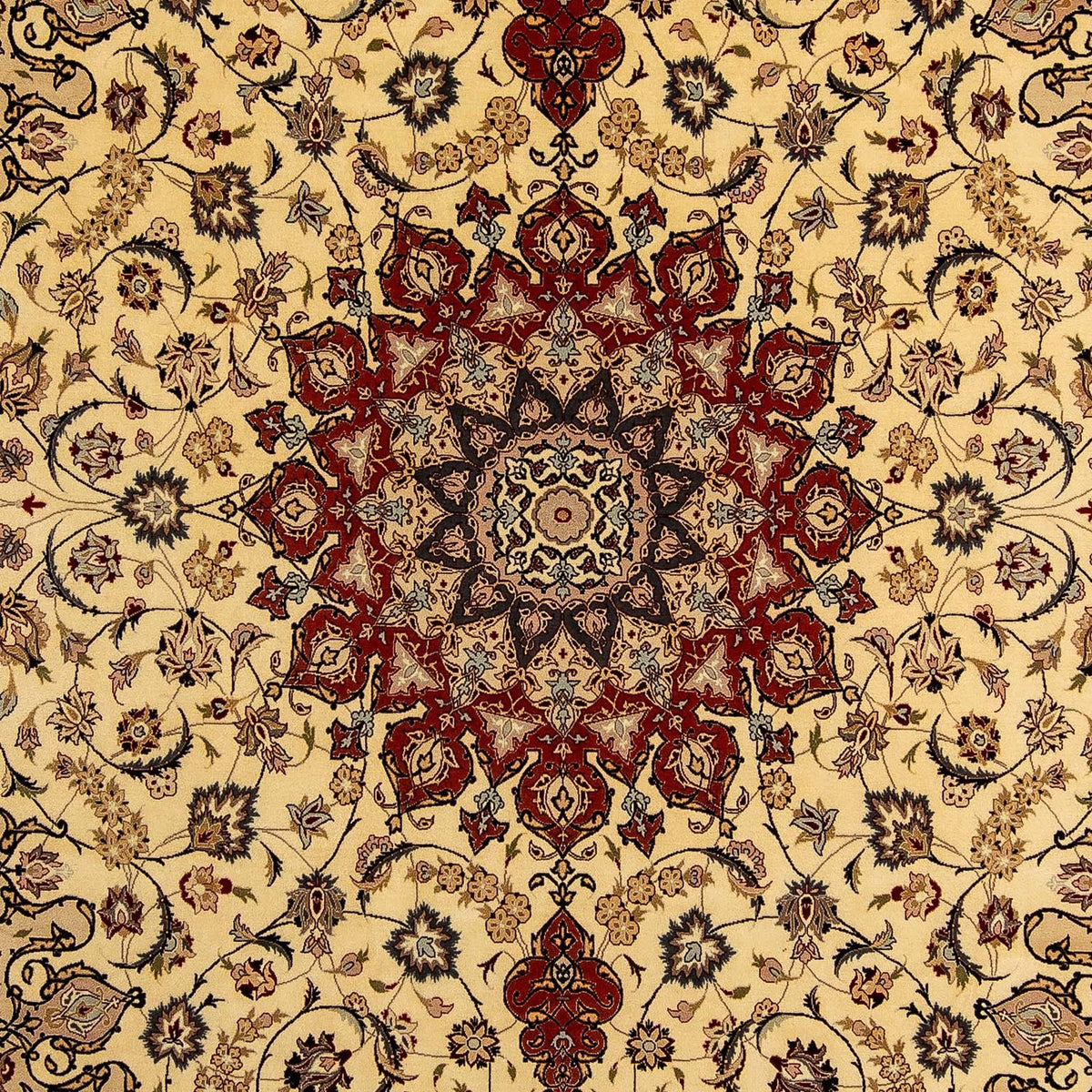 Persisk tæppe - Tabriz - Royal - 355 x 253 cm - beige