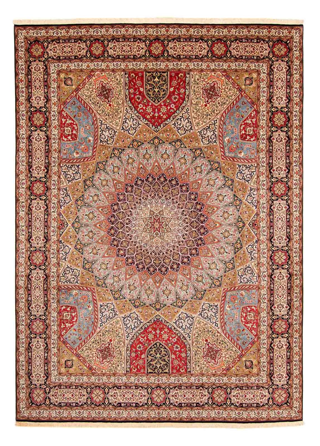 Persisk tæppe - Tabriz - Royal - 402 x 300 cm - flerfarvet