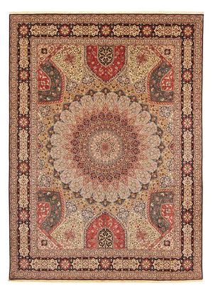 Persisk tæppe - Tabriz - Royal - 398 x 298 cm - flerfarvet
