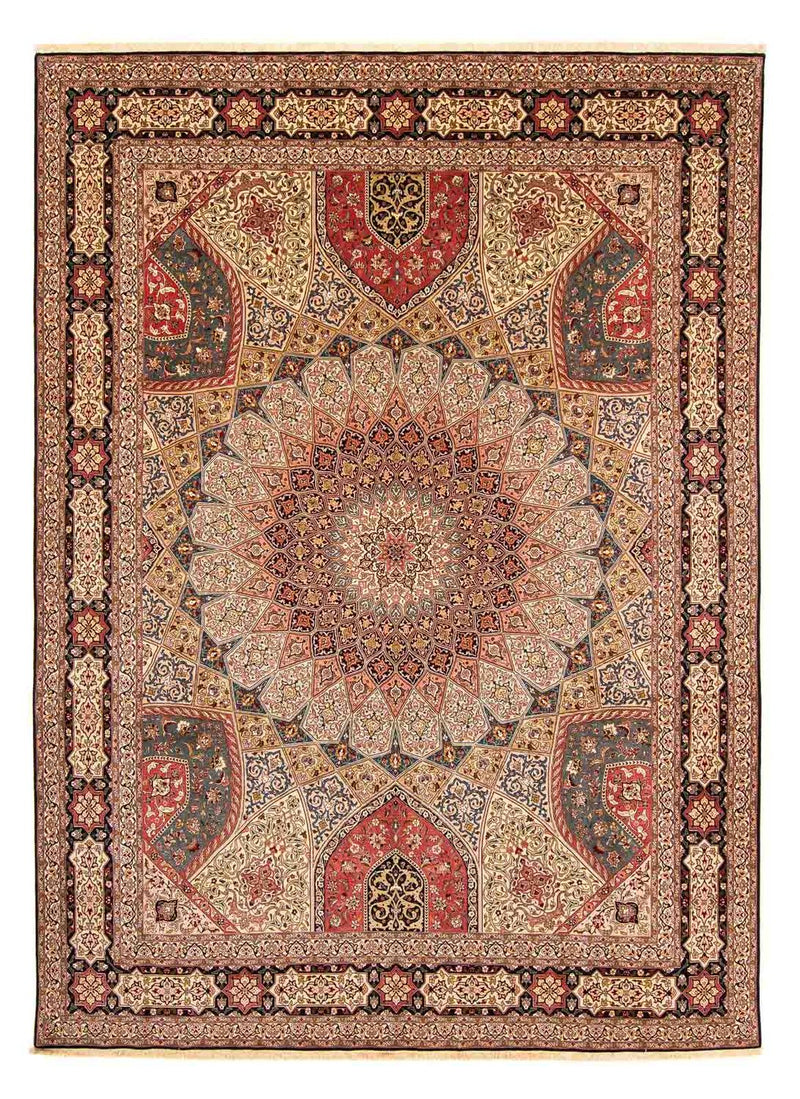 Persisk tæppe - Tabriz - Royal - 398 x 298 cm - flerfarvet