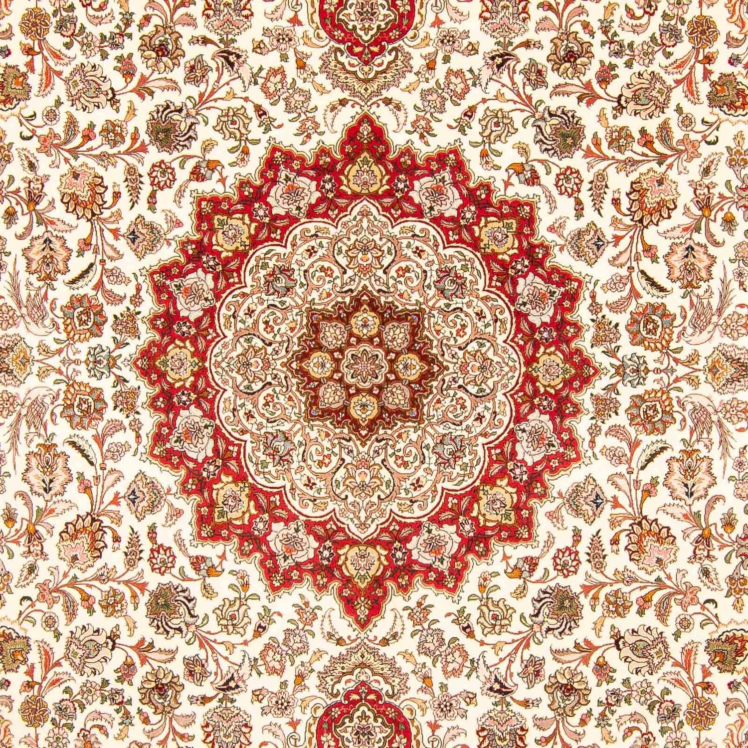 Persisk tæppe - Tabriz - Royal - 411 x 303 cm - rød