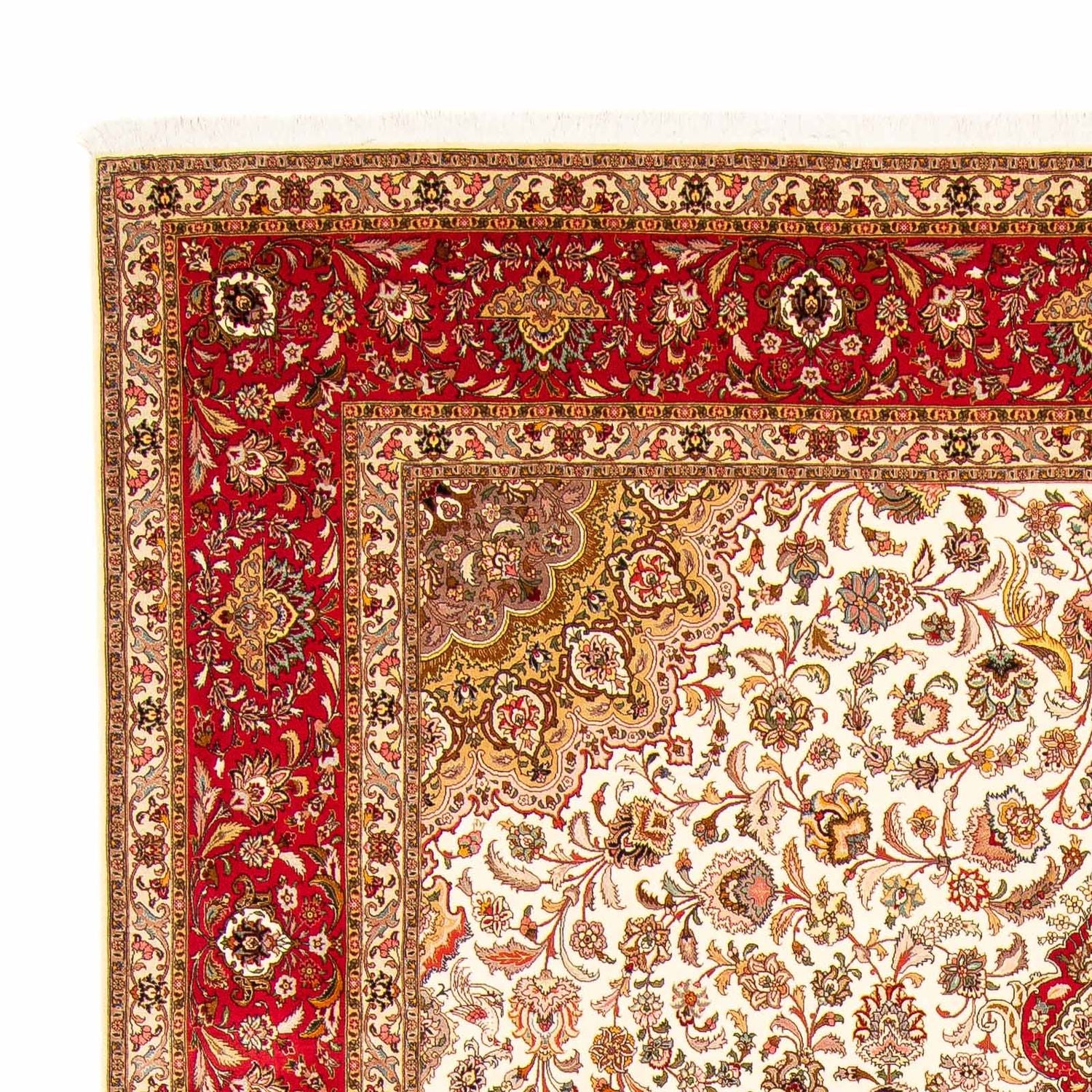 Persisk tæppe - Tabriz - Royal - 411 x 303 cm - rød