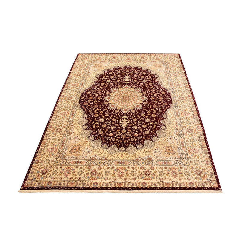 Persisk tæppe - Tabriz - Royal - 405 x 301 cm - mørkerød