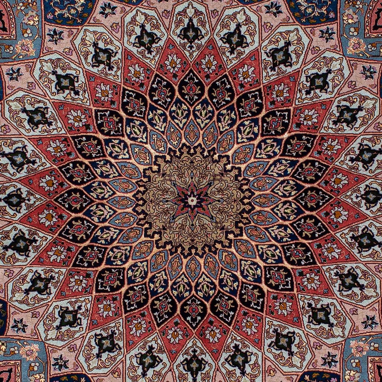 Persisk tæppe - Tabriz - Royal - 190 x 156 cm - lys brun