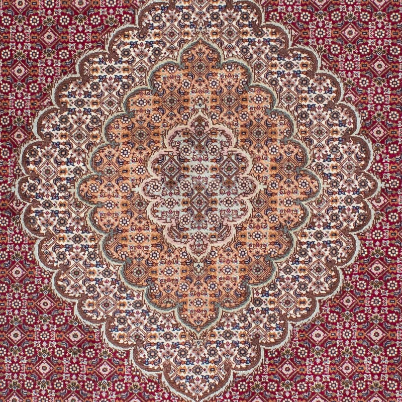 Persisk tæppe - Tabriz - 192 x 155 cm - lysrød