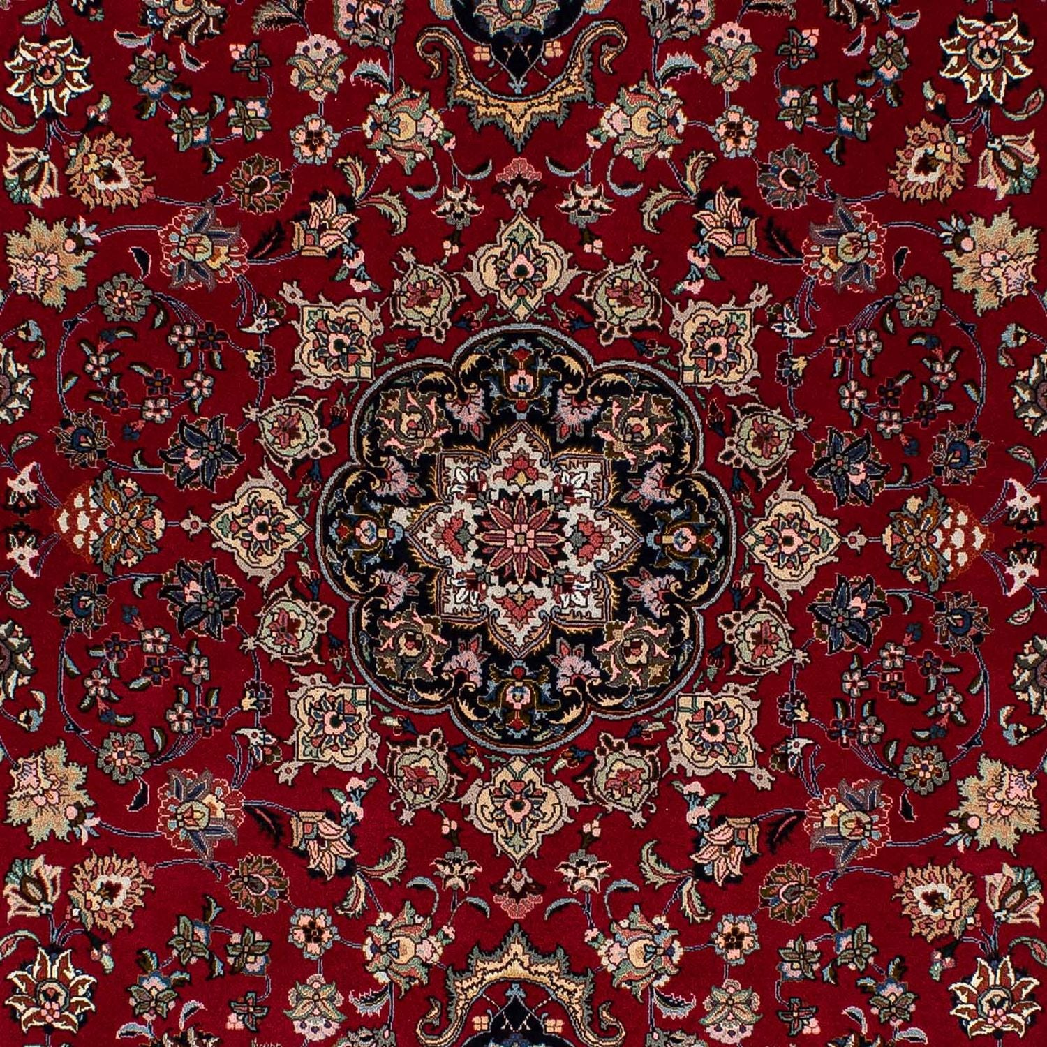 Persisk tæppe - Tabriz - Royal - 212 x 149 cm - mørkerød