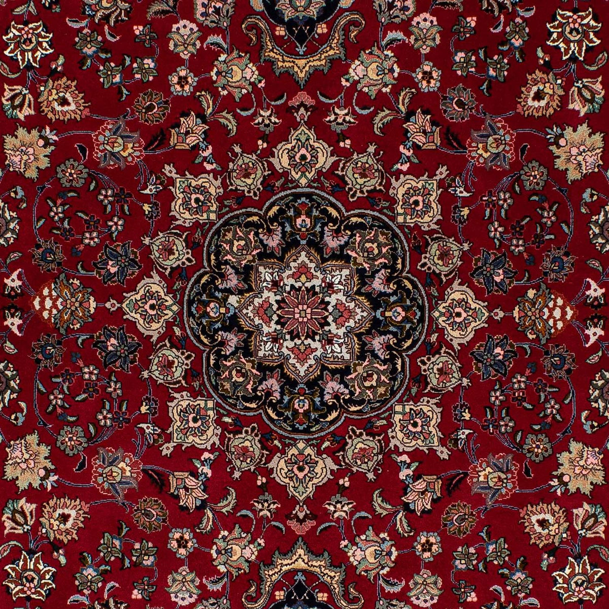 Persisk tæppe - Tabriz - Royal - 212 x 149 cm - mørkerød