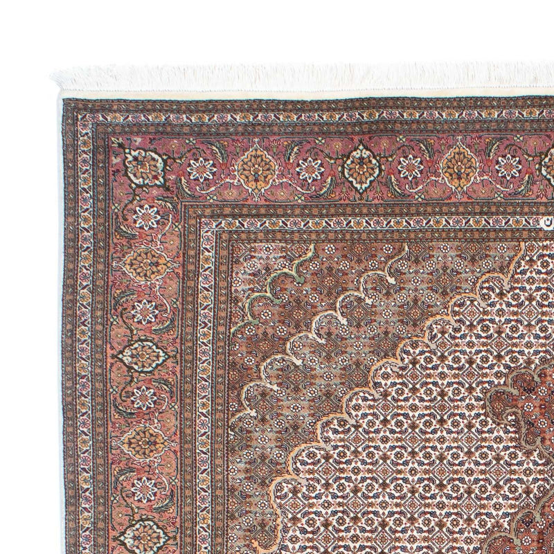 Persisk tæppe - Tabriz - 198 x 152 cm - lys brun