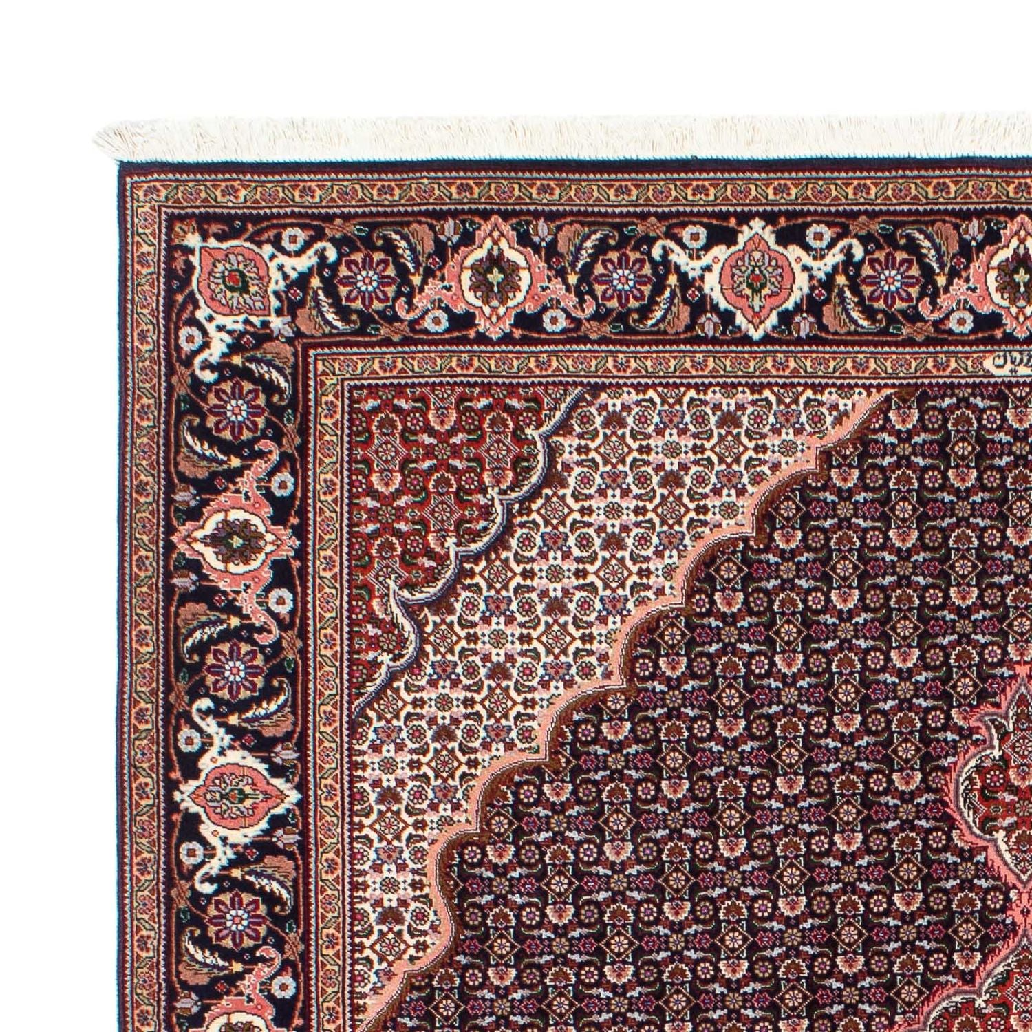 Persisk tæppe - Tabriz - 194 x 154 cm - lys brun