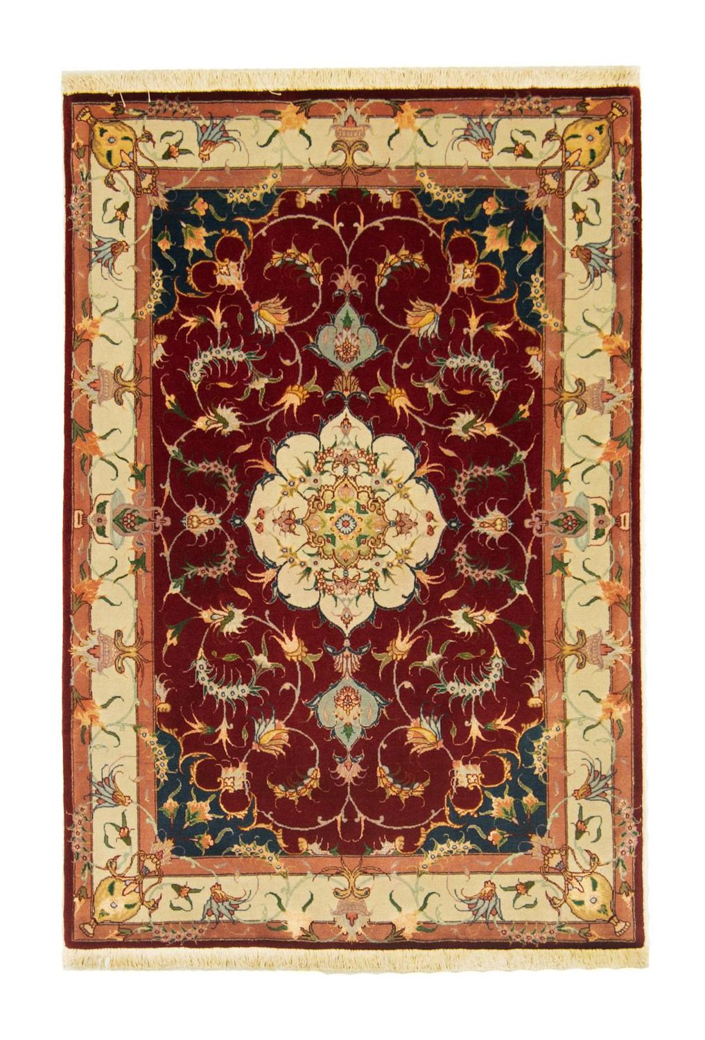 Persisk tæppe - Tabriz - Royal - 149 x 100 cm - rød
