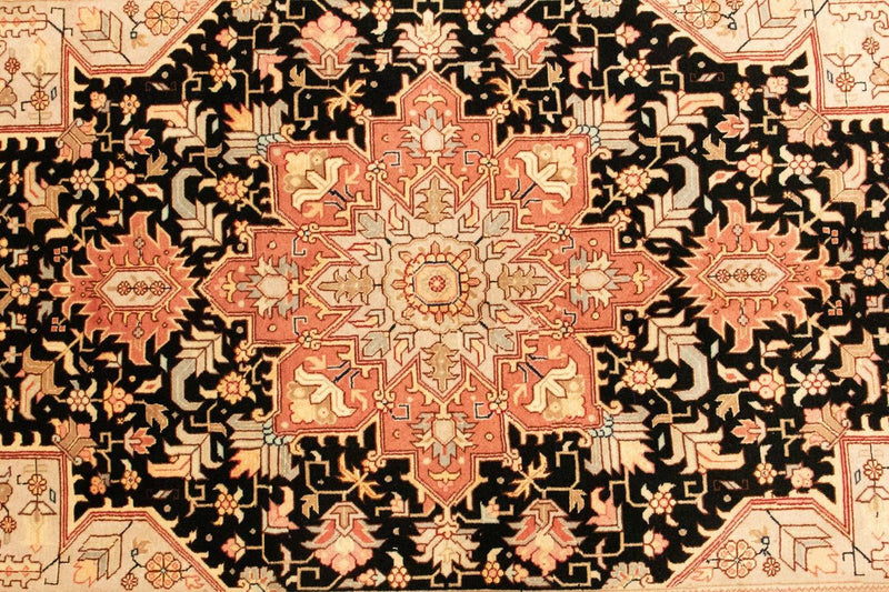 Persisk tæppe - Tabriz - Royal - 152 x 101 cm - sort