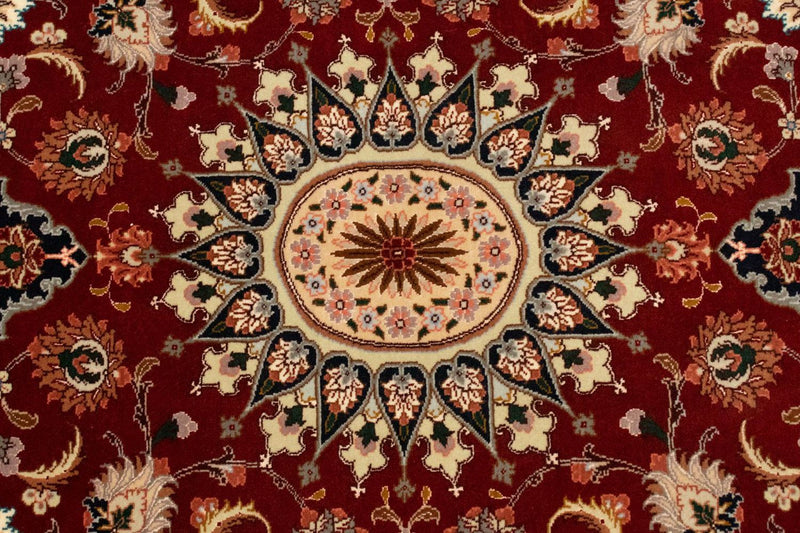 Persisk tæppe - Tabriz - Royal - 148 x 102 cm - rød