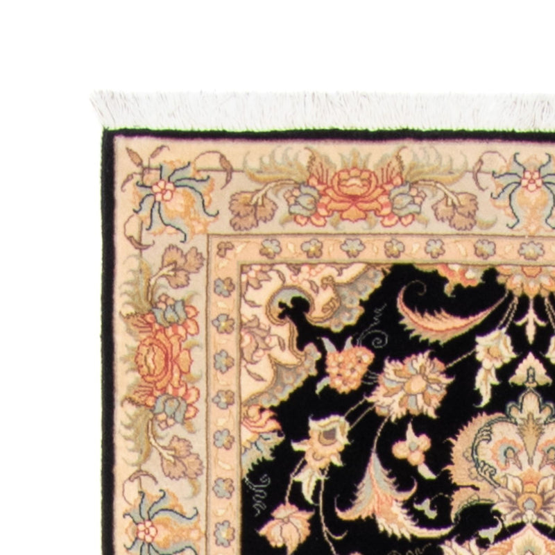 Løber Persisk tæppe - Tabriz - Royal - 417 x 87 cm - mørkeblå