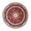 Persisk tæppe - Tabriz - Royal rundt  - 250 x 250 cm - mørkerød