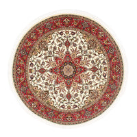 Persisk tæppe - Tabriz - Royal rundt  - 148 x 148 cm - beige