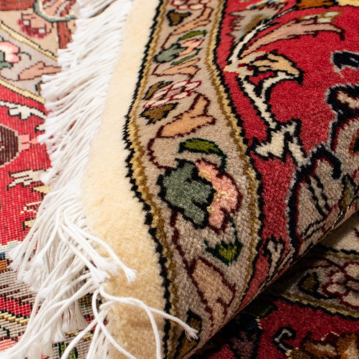 Persisk tæppe - Tabriz - Royal rundt  - 148 x 148 cm - beige