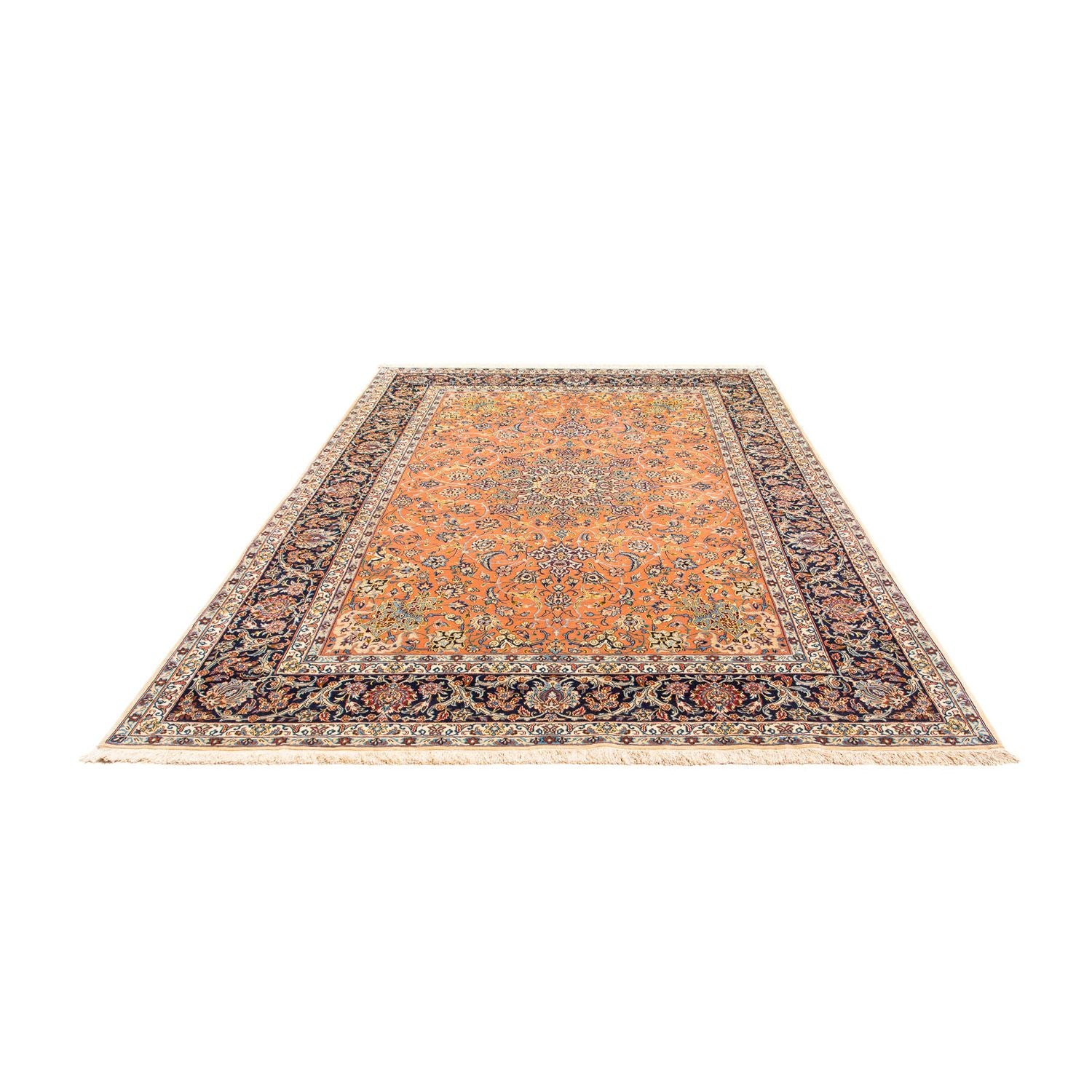 Persisk tæppe - Isfahan - Premium - 302 x 202 cm - brun