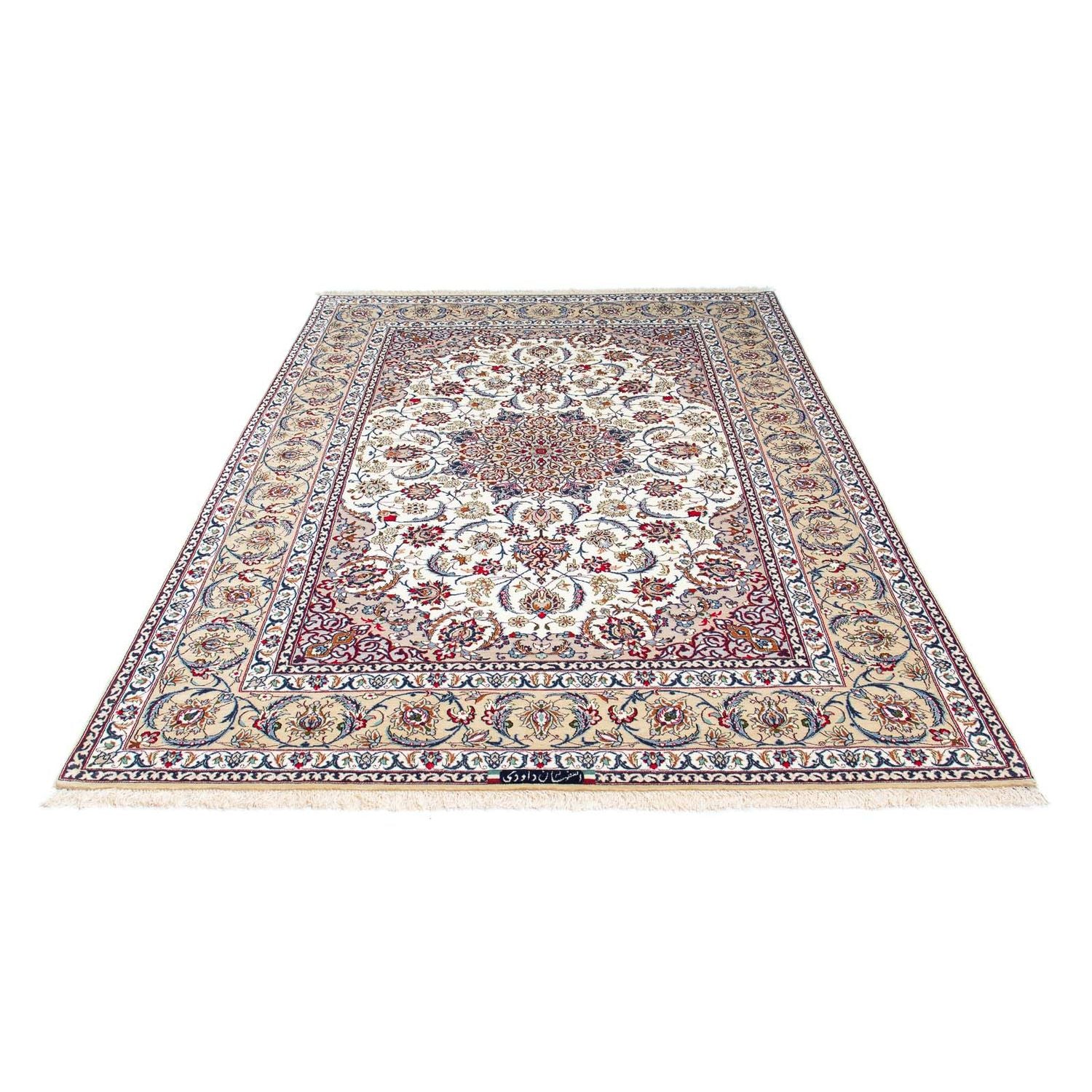 Persisk tæppe - Isfahan - Premium - 237 x 158 cm - beige