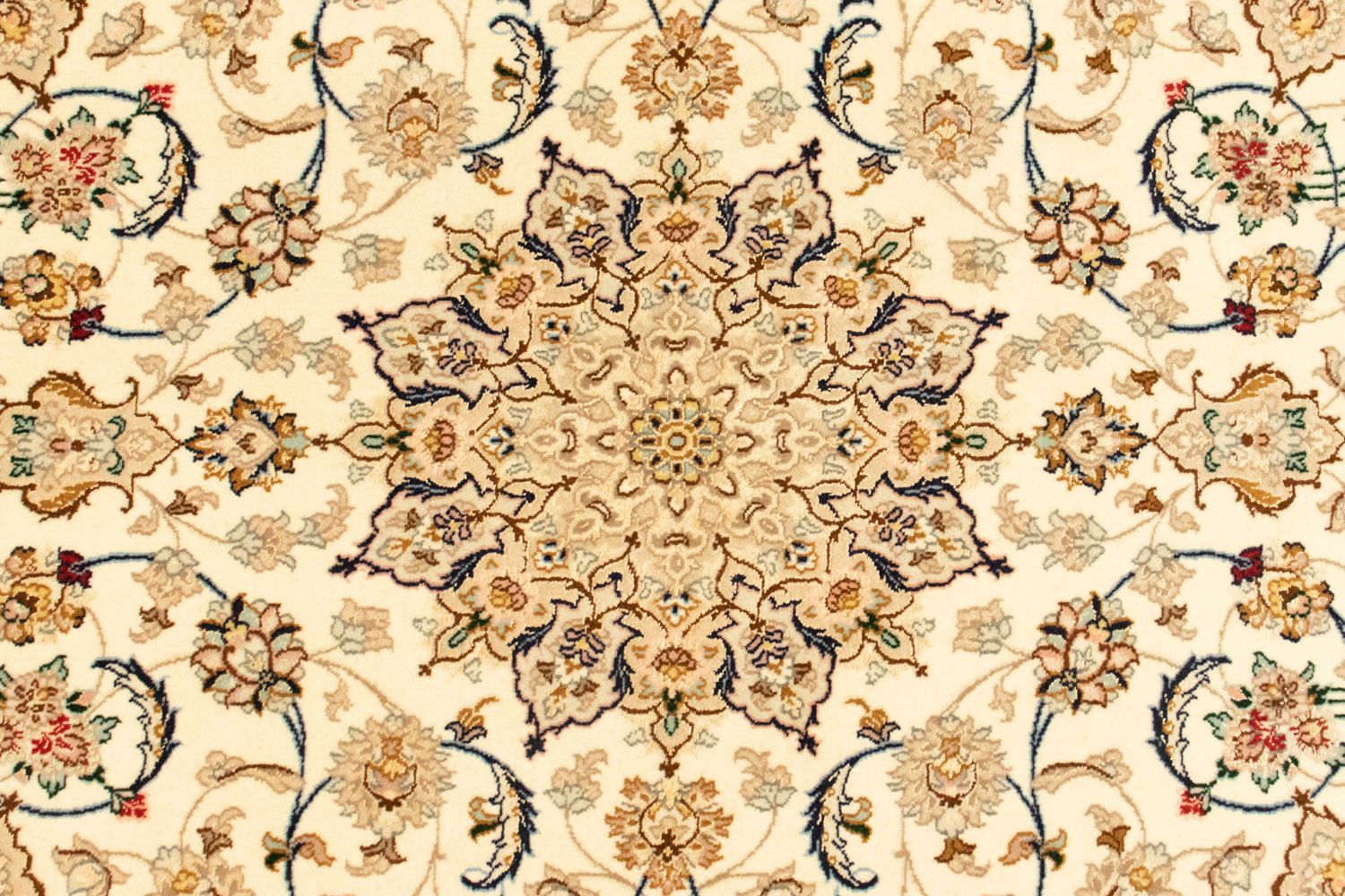 Persisk tæppe - Isfahan - Premium - 164 x 108 cm - beige