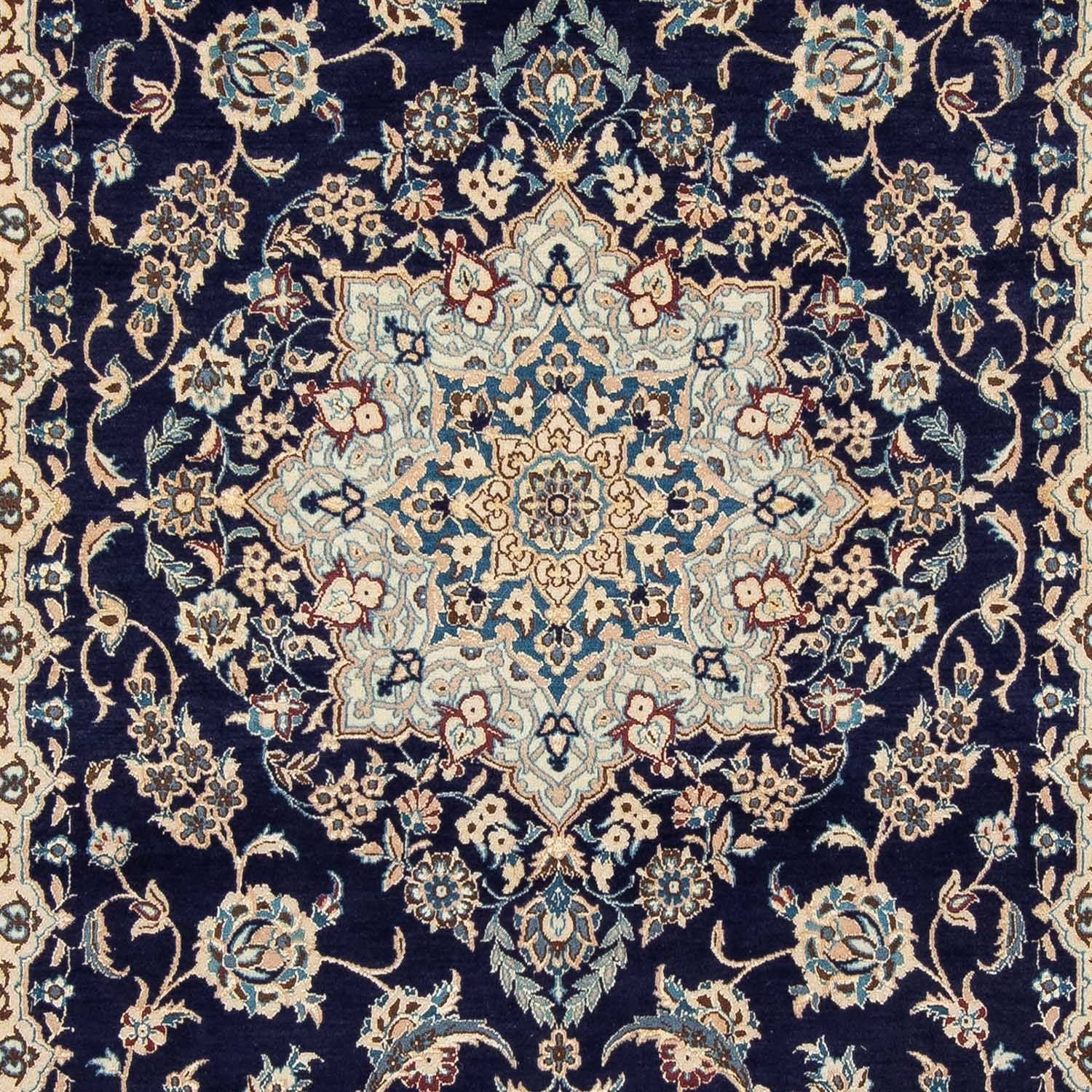 Persisk tæppe - Nain - Royal - 308 x 197 cm - mørkeblå