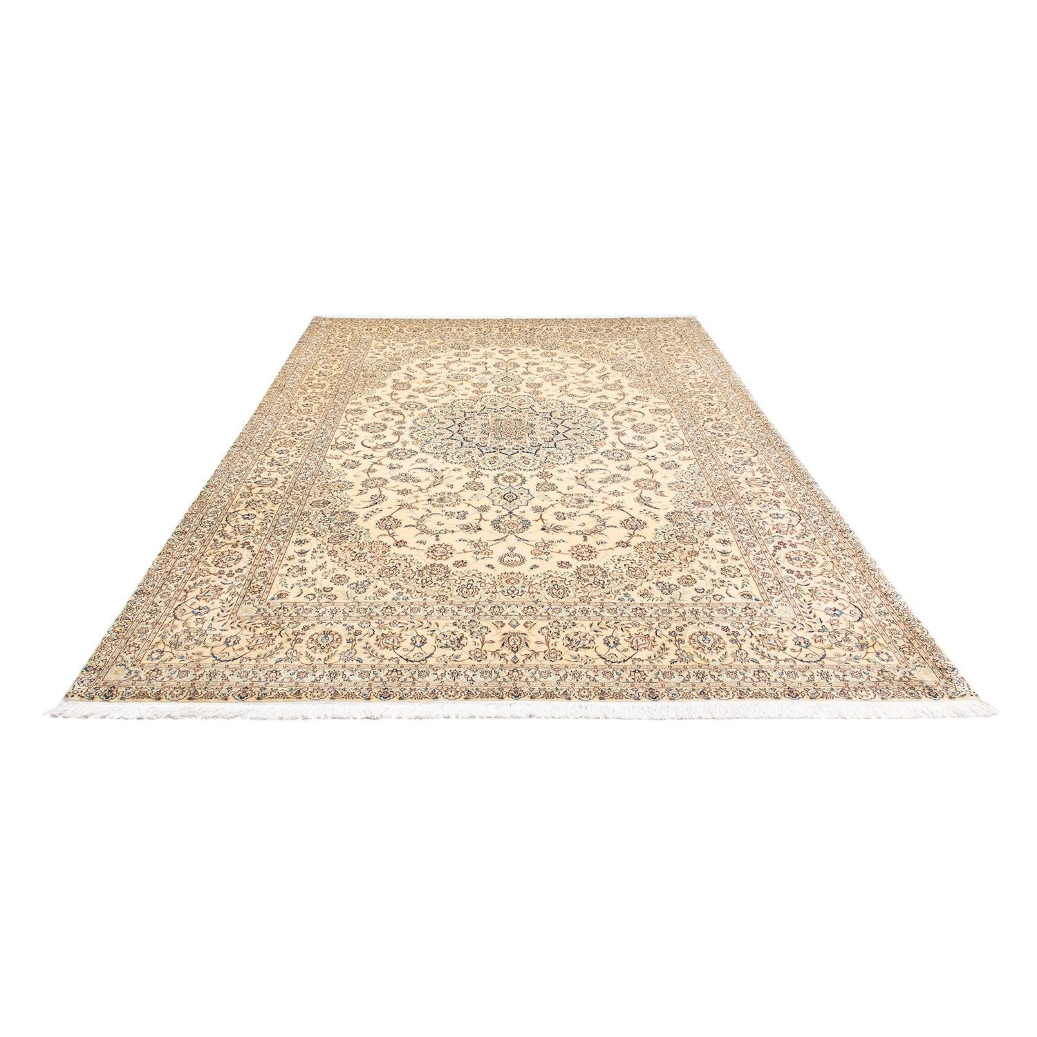 Persisk tæppe - Nain - Premium - 361 x 250 cm - beige
