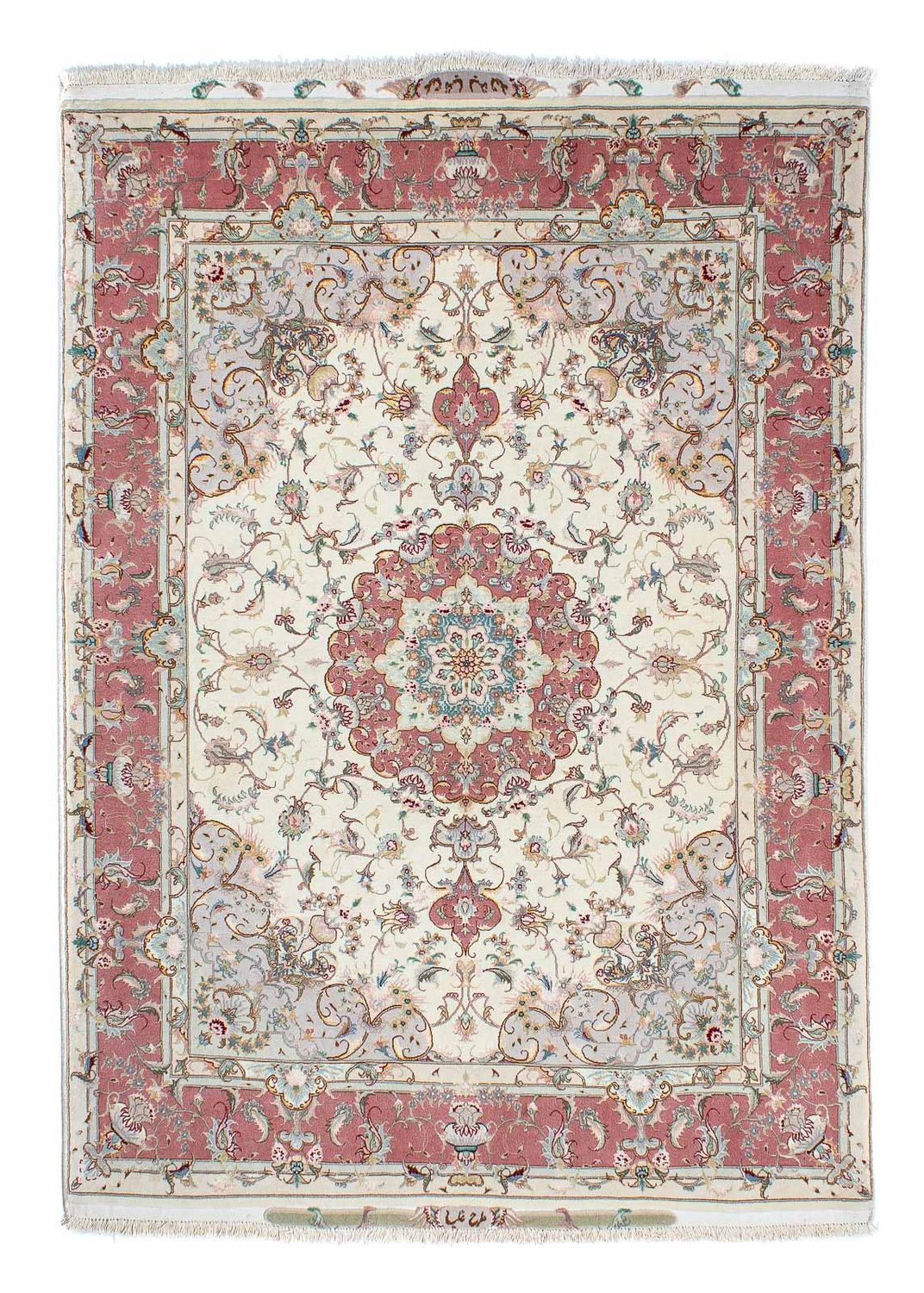 Persisk tæppe - Tabriz - Royal - 207 x 150 cm - beige