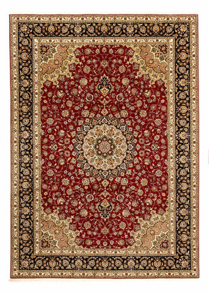 Persisk tæppe - Tabriz - Royal - 354 x 252 cm - mørkerød