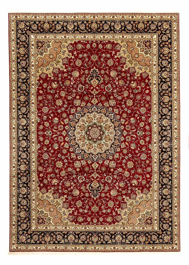 Persisk tæppe - Tabriz - Royal - 354 x 252 cm - mørkerød