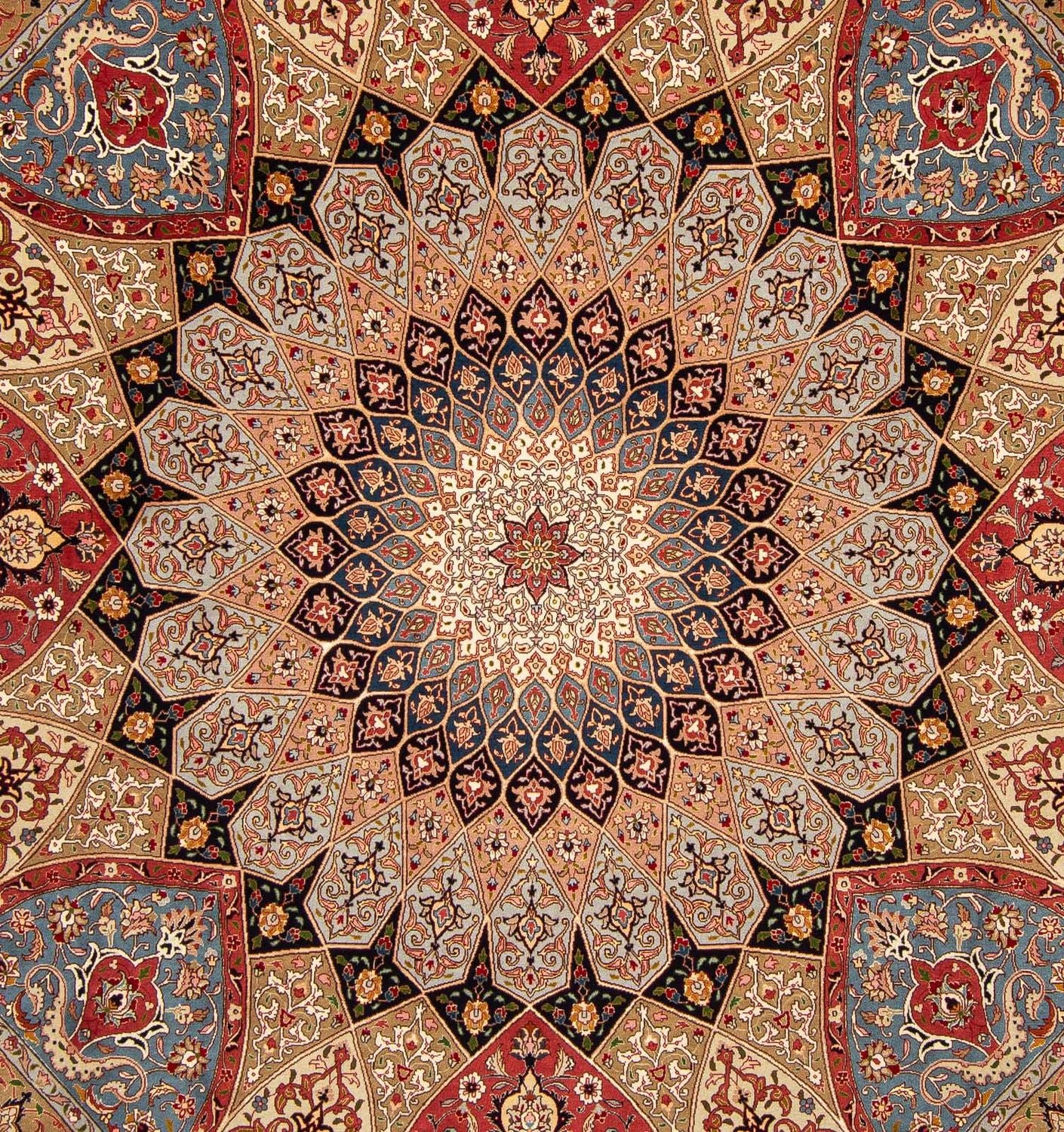 Persisk tæppe - Tabriz - Royal firkantet  - 264 x 252 cm - lys brun