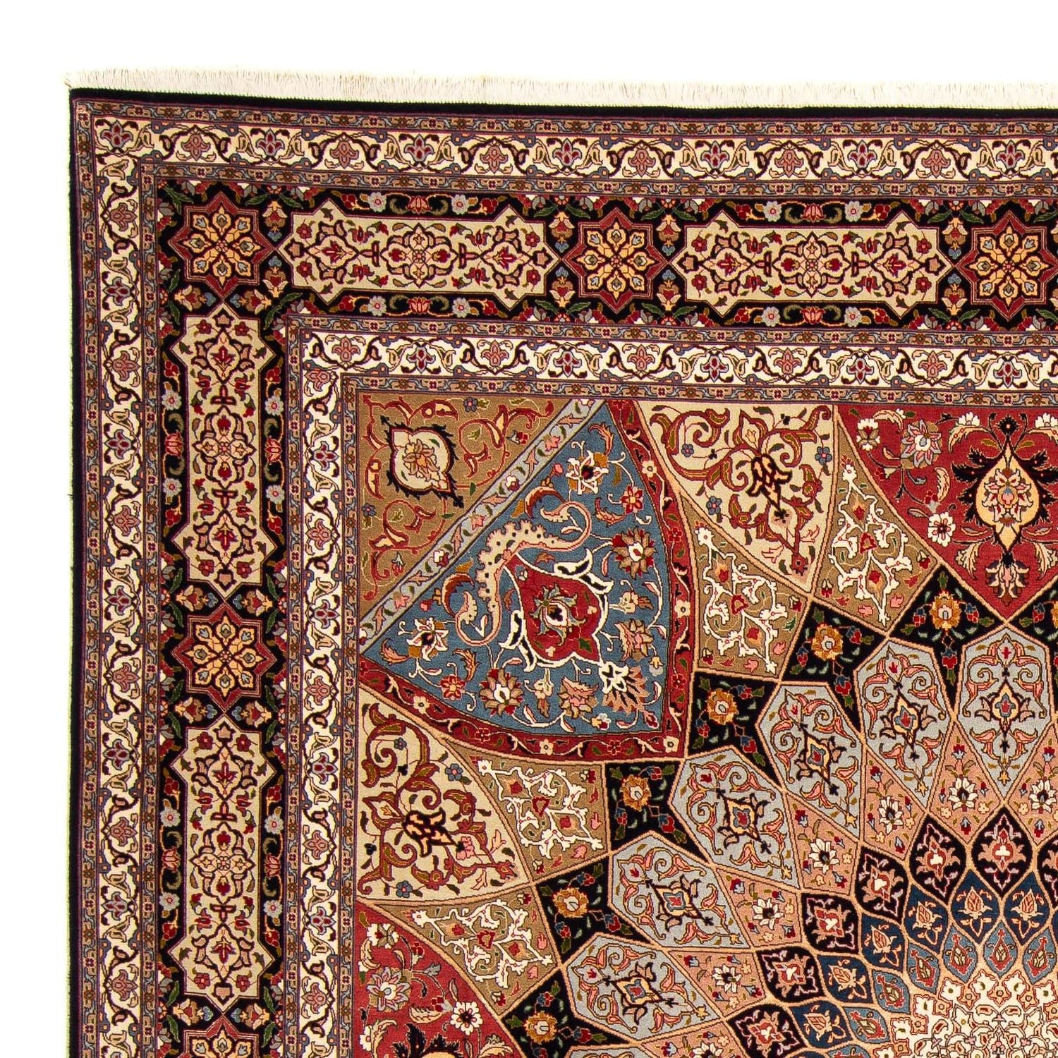 Persisk tæppe - Tabriz - Royal firkantet  - 264 x 252 cm - lys brun