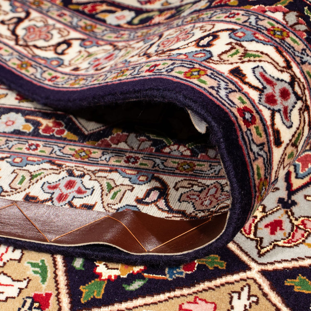 Persisk tæppe - Tabriz - Royal firkantet  - 264 x 252 cm - lys brun